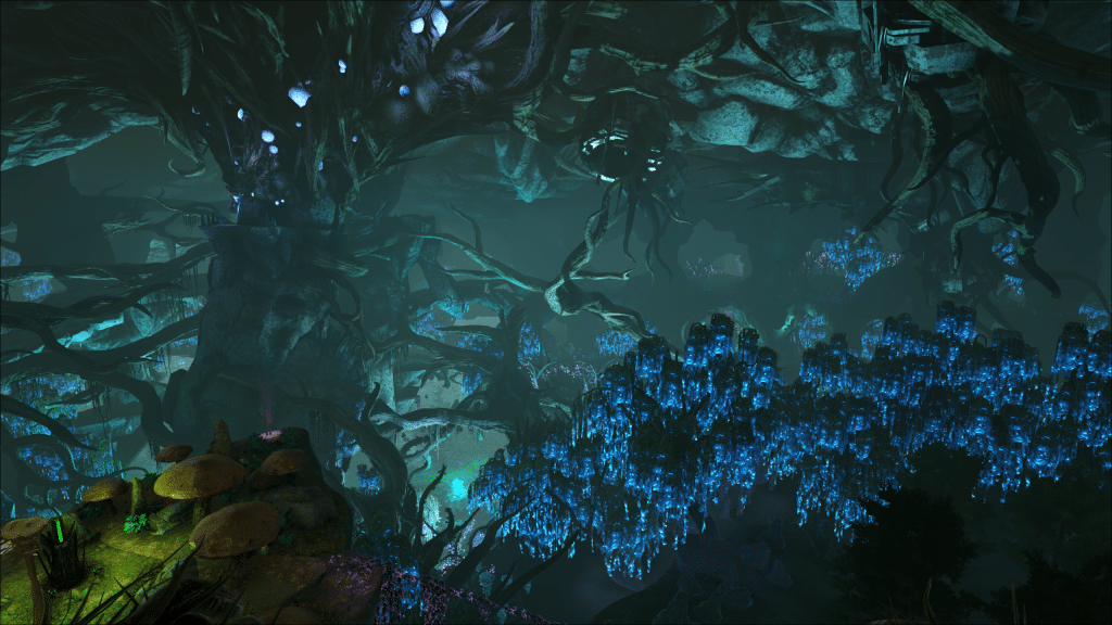 Looking down from the Green Zone on Ark: Aberration
