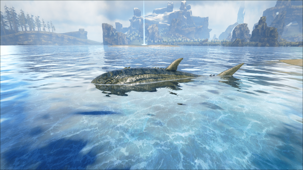 A rare Leedsichthys sighted on Ark: The Center