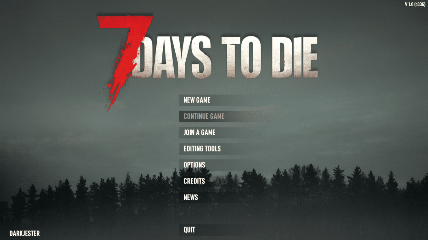 7 Days to Die Main Menu