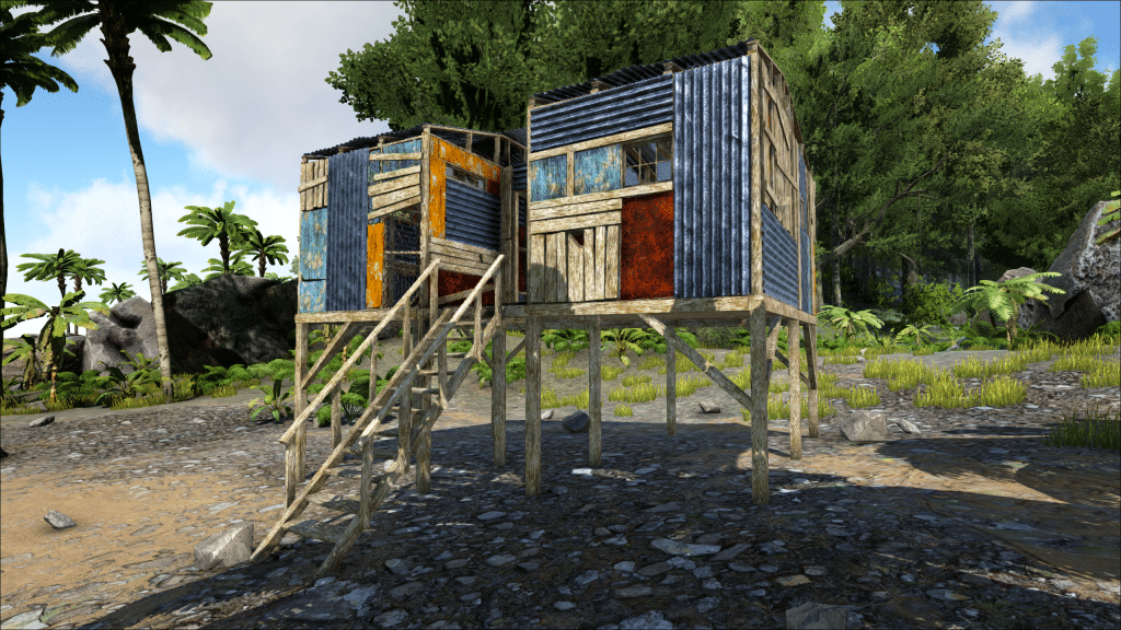 A shanty prefab on the Island Ark