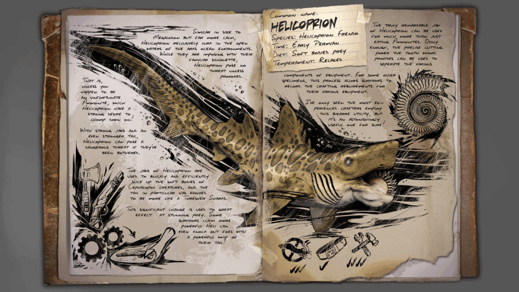 ARK: Additions - Helicoprion Dossier