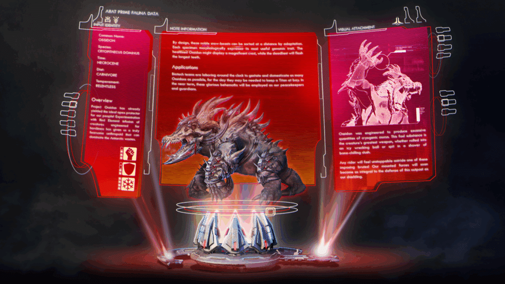 Lost Colony - Ossidon Dossier