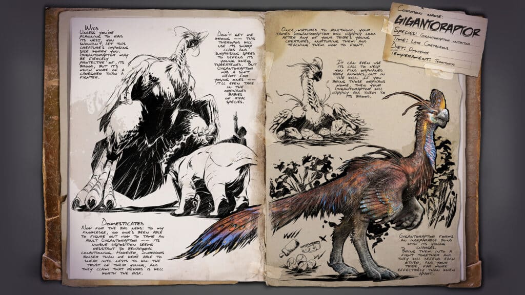 ARK: Survival Ascended Dossier Gigantoraptor